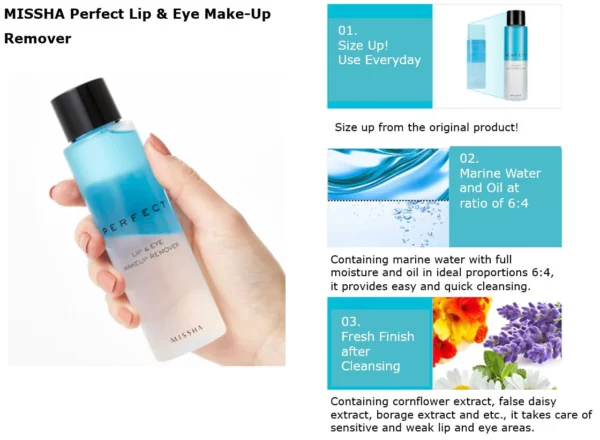 MISSHA Perfect Lip and Eye Make-Up Remover