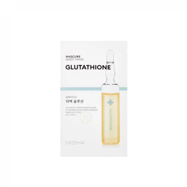 Missha Mascure Whitening Solution Sheet Mask (Glutathione)