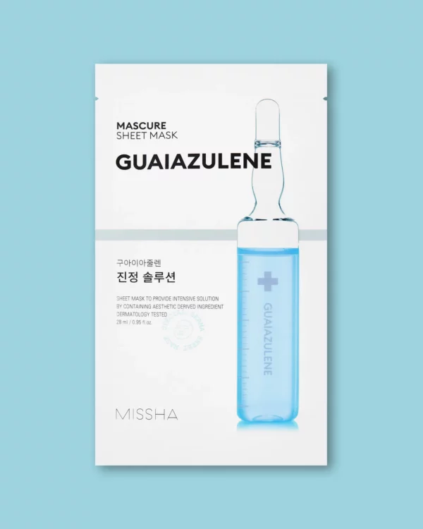 Missha Mascure Calming Solution Sheet Mask (Guaiazulene)