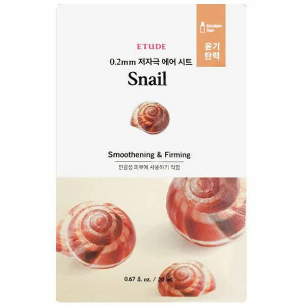 Etude House 0.2 Air Mask- Snail 20ml [Smoothing & Firming]NEW