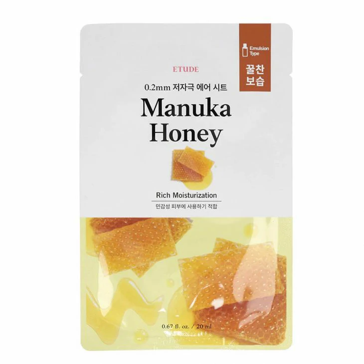 Etude House 0.2 Air Mask- Manuka Honey 20ml [Rich Moisturization]NEW
