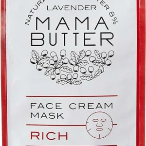 Mama Butter Rich Lavender  1 X 3 Sheets Face Cream Mask (Unisex)