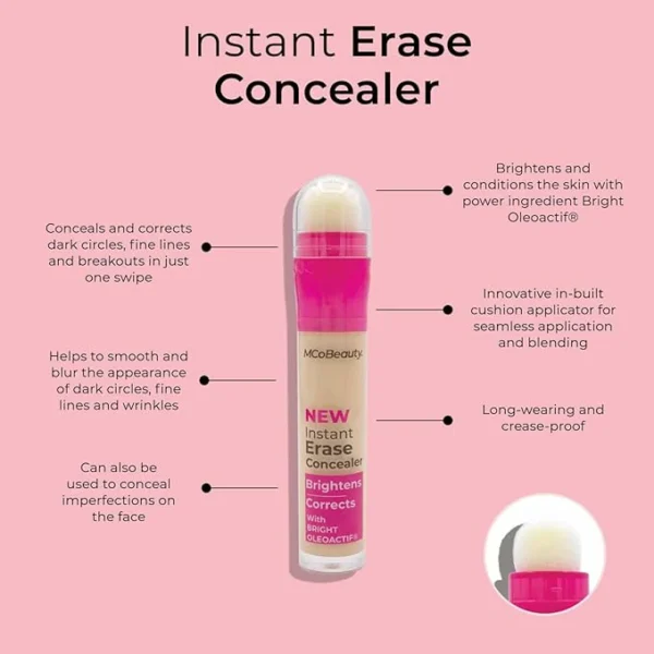 Mcobeauty Instant Eraser Concealer # 02 Light  0.2Oz Treatment Concealer (Womens)
