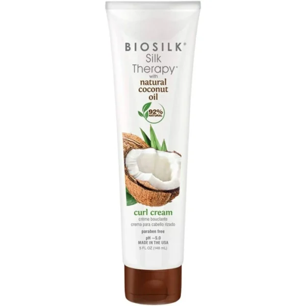 Biosilk Silk Therapy Organic Coconut Oil  148Ml Hair Curl Cream (Unisex)