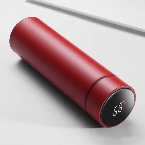2 Pcs Water Bottle with LED Temperature Display Stainless Steel