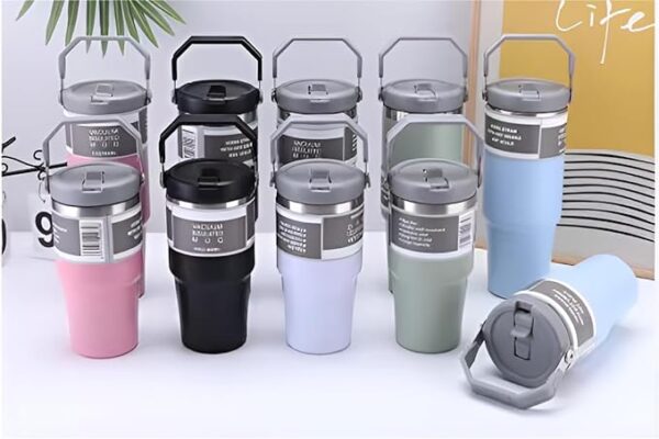 Water Bottle Mug Vacuum Insulated Stainless Steel 600ml