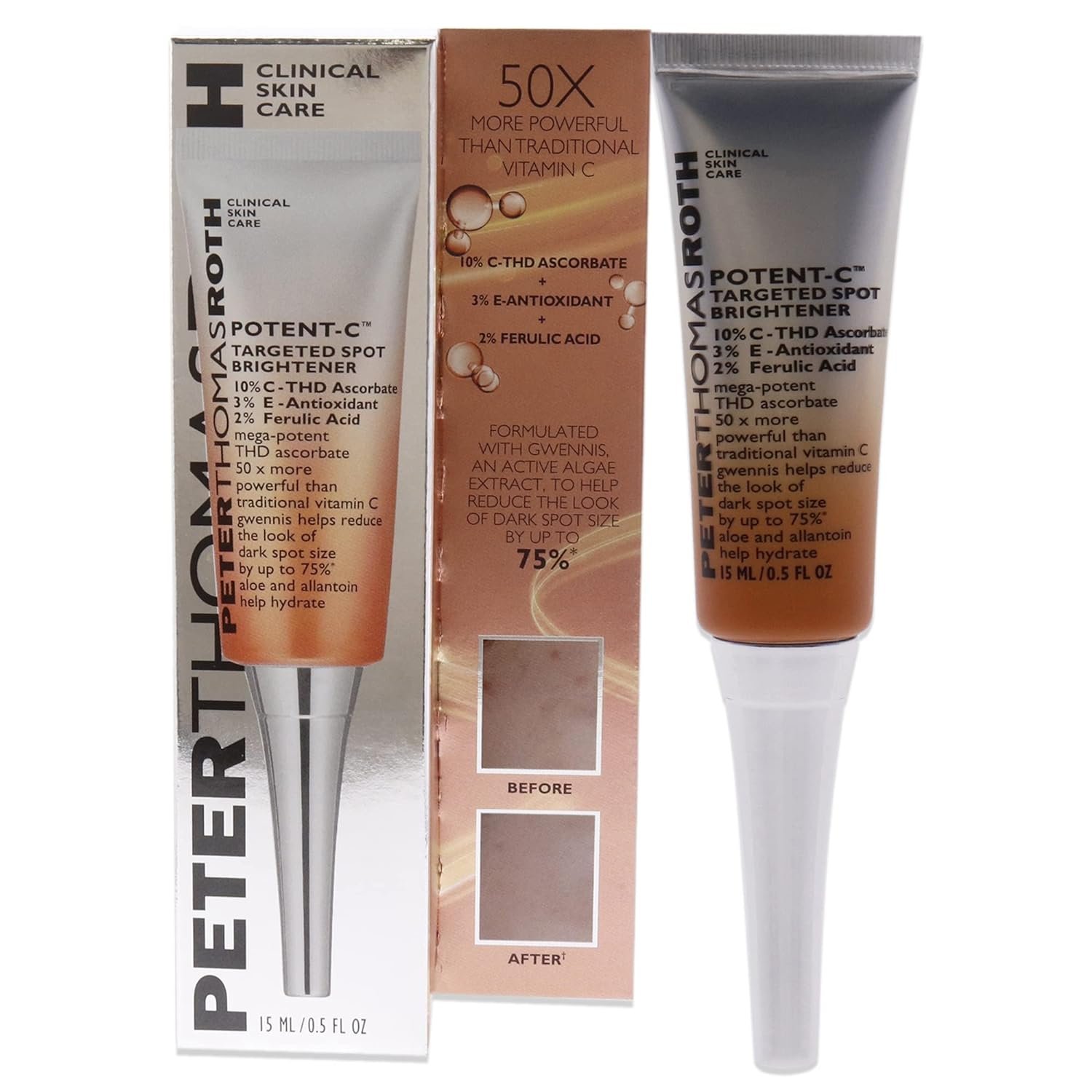 Peter Thomas Roth Potent-C Targeted Spot Brightener  0.5Oz Skin Treatment (Unisex)