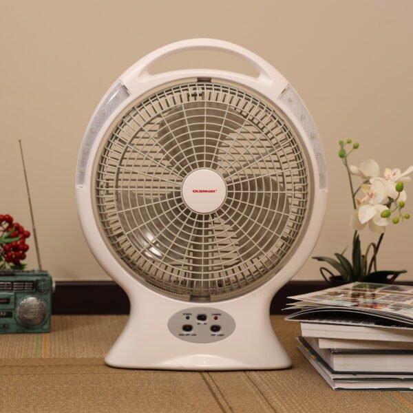 Olsenmark Desktop Rechargeable Fan with LED,  OMF1579