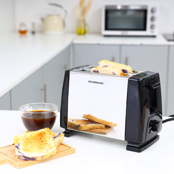Olsenmark Slice Bread Toaster, Auto pop-up - OMBT2398