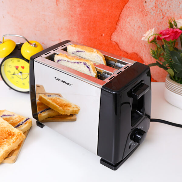 Olsenmark Slice Bread Toaster, Auto pop-up - OMBT2398