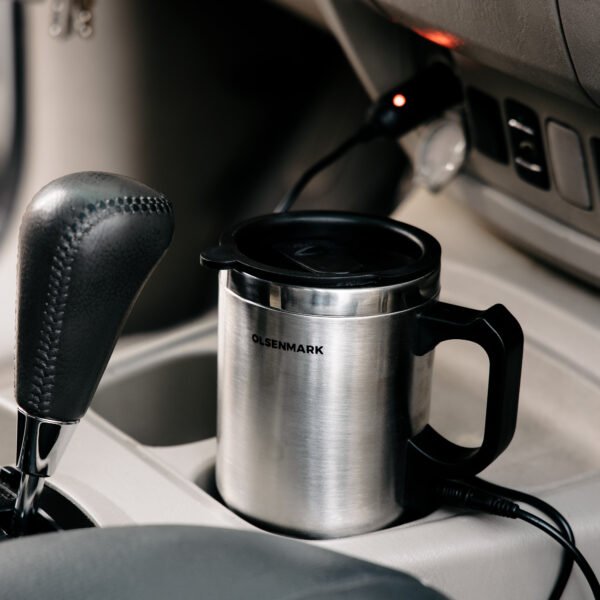 Olsenmark  Car Electric Travel Mug, 0.5L Stainless Steel Mug - OMCK2482