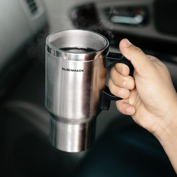 Olsenmark  Car Electric Travel Mug, 0.5L Stainless Steel Mug - OMCK2482