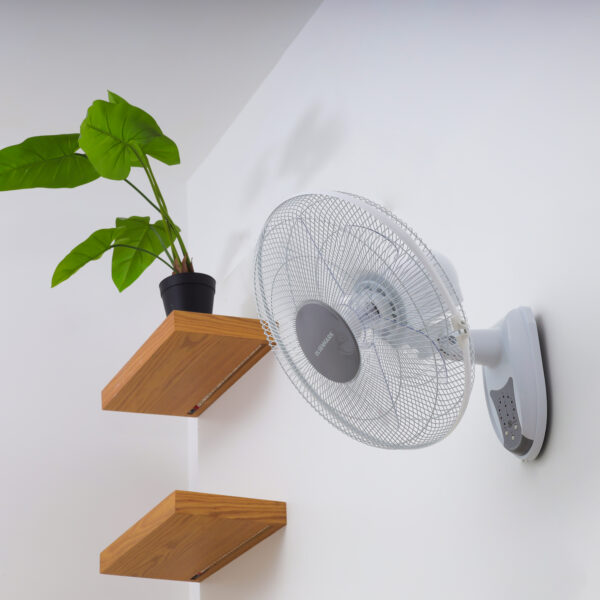 Olsenmark Wall Fan with Remote, 16"- 3 Speed Setting -OMF1702