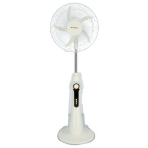 Olsenmark Rechargeable Stand Fan, 16 Inch- LED Light -  OMF1784
