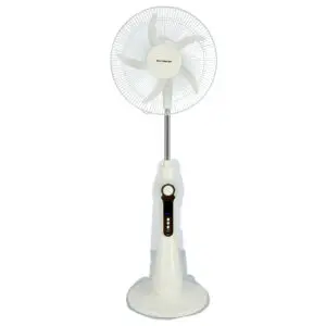 Olsenmark Rechargeable Stand Fan, 16 Inch- LED Light -  OMF1784