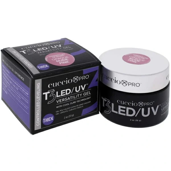 Cuccio Pro T3 Cool Cure Versatility Controlled Leveling Opaque Nude Pink  2Oz Nail Gel (Womens)