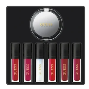 Guess Red Matte Liquid Lipstick 3 X 4Ml + Liquid Lipgloss 3 X 4Ml  Lip Kit (Womens)