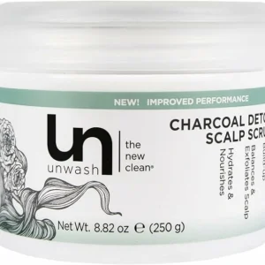 Unwash Charcol Detox Scalp  250G Hair Scrub (Unisex)