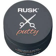 Rusk Putty Texturize & Define Strong Hold Matte Finish  105G Hair Pomade (Unisex)