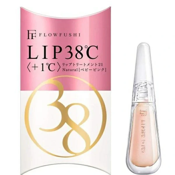 Flowfushi Lip 38'C +1'C 21 Natural Baby Pink  6.5Ml Lip Treatment (Unisex)