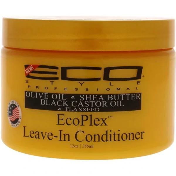 Ecoco Eco Style Black Castor & Flaxseed Leave -In  355Ml Hair Conditioner (Unisex)