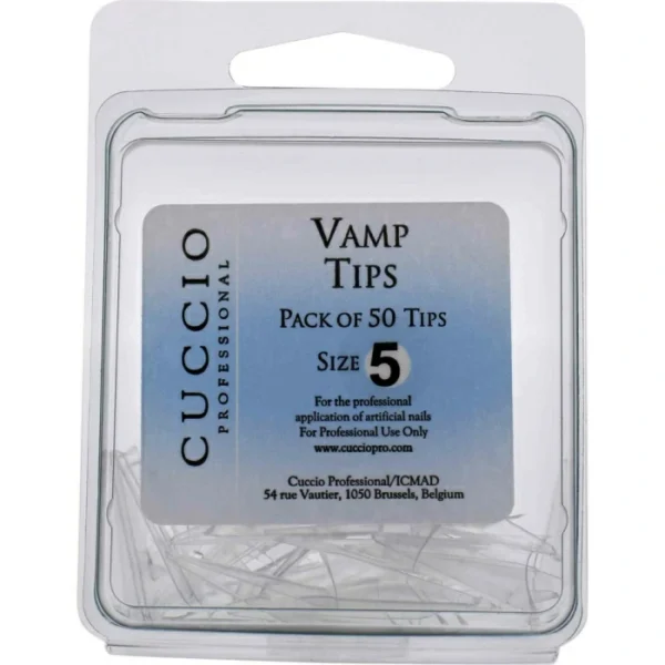 Cuccio Pro Vamp Tips # 5  50Pcs Acrylic Nails (Womens)
