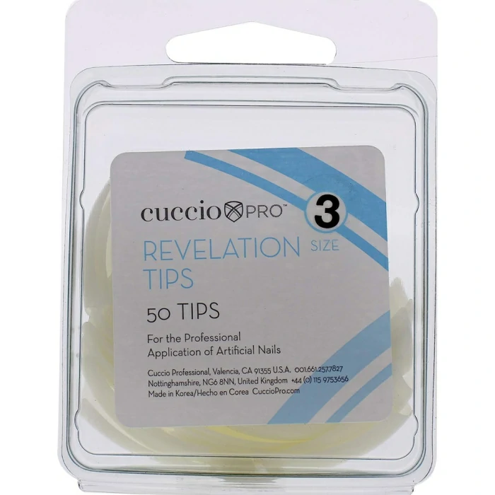 Cuccio Pro Revelation Tips # 3 50Pcs Acrylic Nails (Womens)