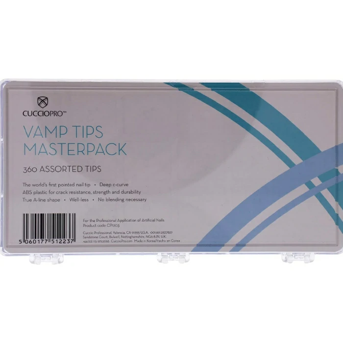 Cuccio Pro Pro Vamp Tips Masterpack  360Pcs Acrylic Nails (Womens)