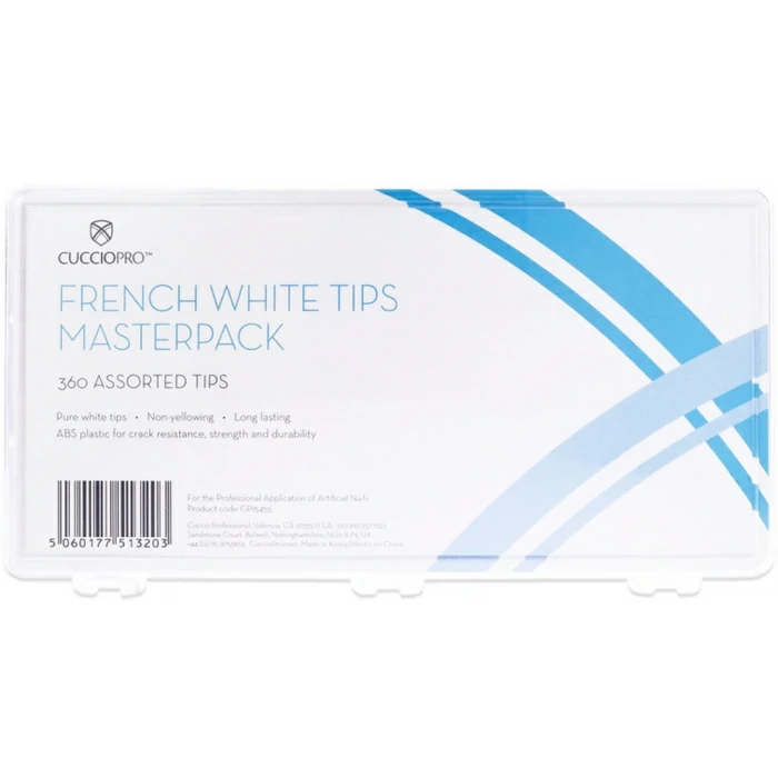 Cuccio Pro Pro French White Tips Masterpack  360Pcs Acrylic Nails (Womens)
