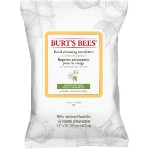 Burts Bees Normal To Dry Skin 1 X 10 Sheets Facial Cleansing Towelett