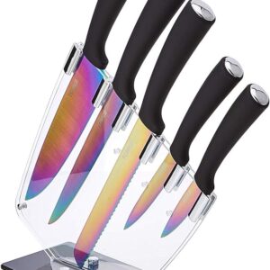 Upgrade Your Kitchen with Precision: 5-Piece Tower Knife Set