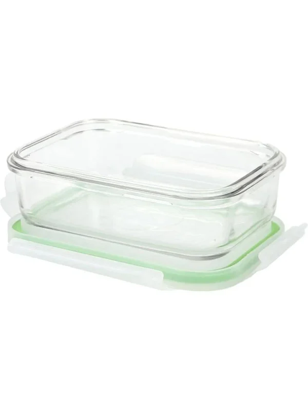 Glass Food Container With Lock Lid 1040Ml