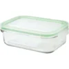 Glass Food Container With Lock Lid 1040Ml