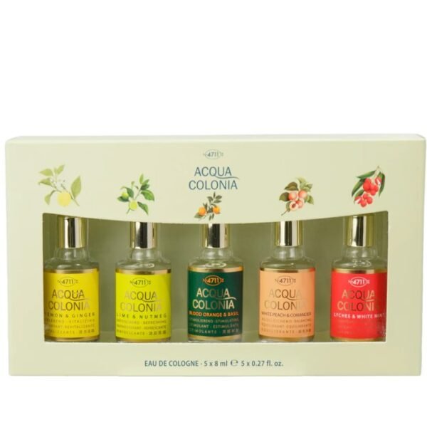 No. 4711 Acqua Colonia  Mini Set 5 X 8Ml Edc (Lemon + Lime + Blood Orange + White Peach + Lychee) (Unisex)