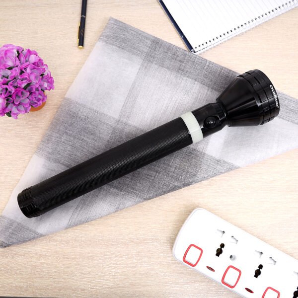 Olsenmark Rechargeable LED Flashlight with Night Glow 356MM - OMFL2610