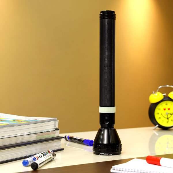 Olsenmark Rechargeable LED Flashlight with Night Glow 356MM - OMFL2610