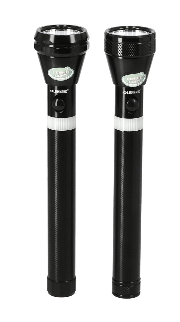 Olsenmark  Rechargeable LED Flashlight - 2 Pieces -  OMFL2616