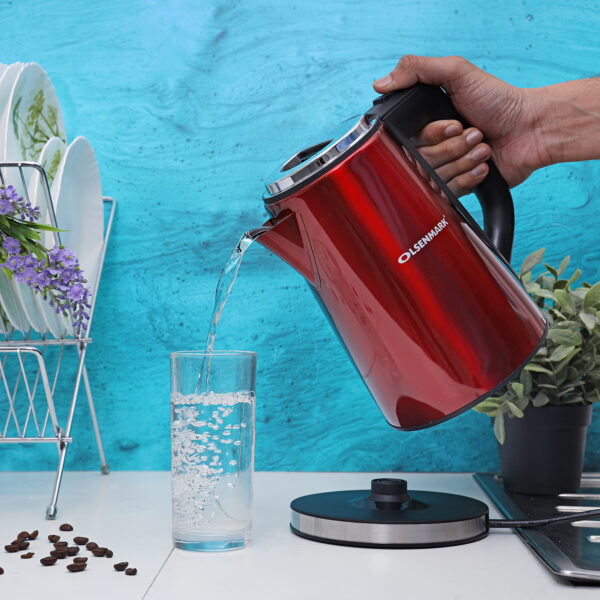 Olsenmark Electric Stainless Steel Kettle, 1.7L - Cordless Kettle - OMK2147 Olsenmark Electric Stainless Steel Kettle, 1.7L - Cordless Kettle - OMK2147