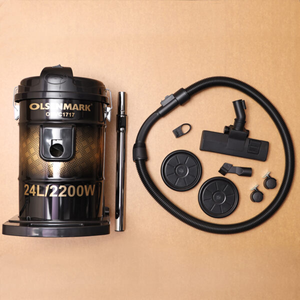 Olsenmark Drum Vacuum Cleaner, 25L-OMVC1717