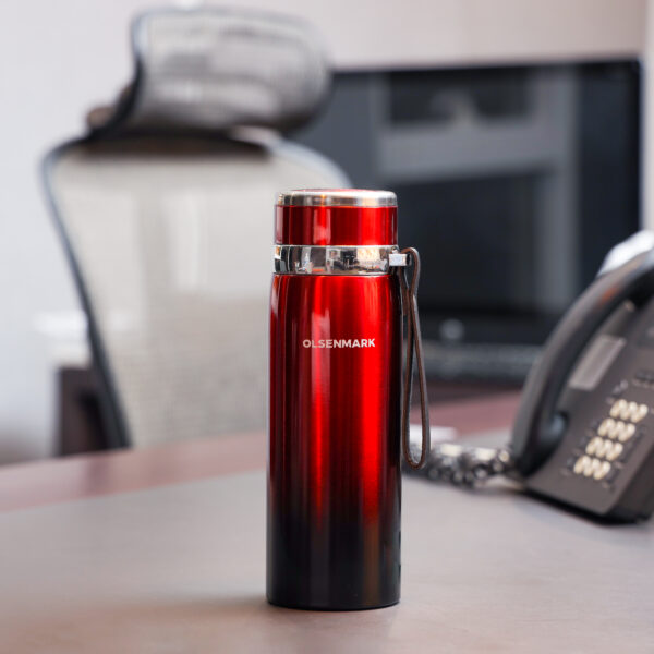 Olsenmark Stainless Steel Vacuum Bottle, 600ml Flask, OMVF2484