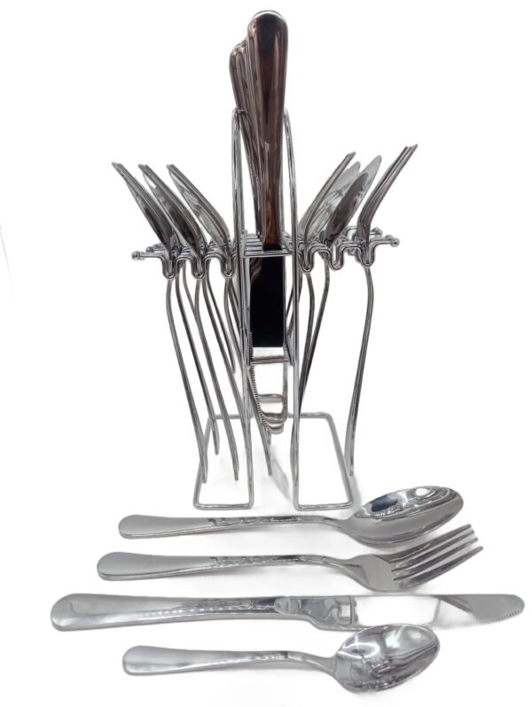 24 Piece Silverware Flatware Cutlery Set