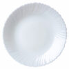 Royalford RF4525 Opal Ware Spin White Dinner Plate, 10.5 Inch