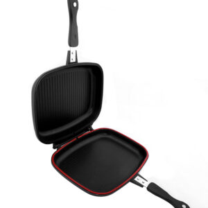 Royalford RF5515 Non-Stick Double Grill Pan, 32 CM