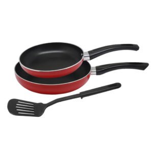 Royalford RF7802 3 Pcs Non-Stick Fry Pan Set 18 CM+ 24 CM + Turner