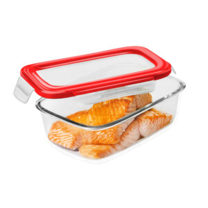 Delcasa DC1428 600ml BRS Rectangle Glass Airtight Container