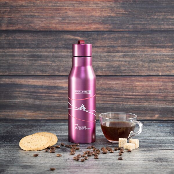 Royalford RF6605 Stainless Steel Vacuum Bottle, 450 ML