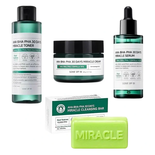 Some By Mi Miracle Toner + Serum + Soap + Cream