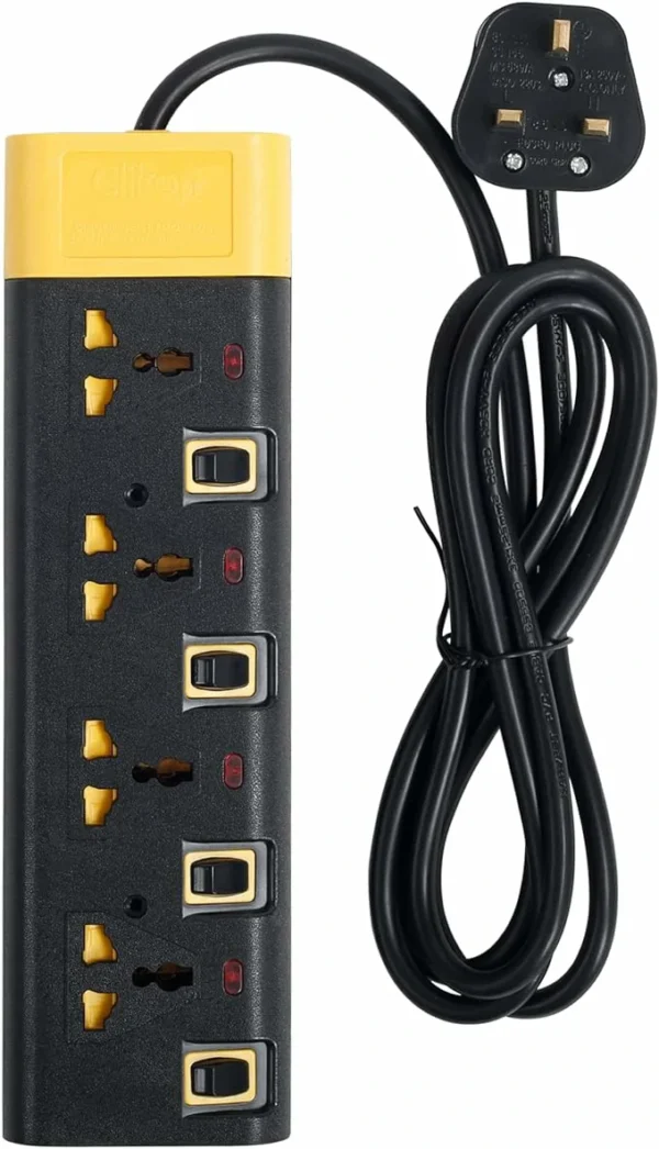 Clikon Power Strip Extension Cord with 4 Outlets CK557