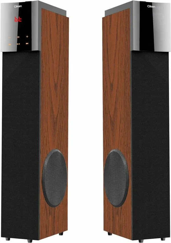 Clikon Woody Tower Speakers with 2.0 Bluetooth Connectivity ? CK866