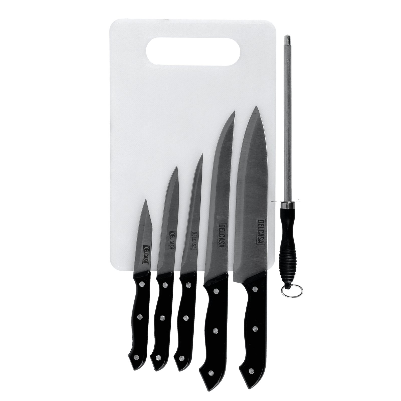 Delcasa 7 Pcs Basic Kitchen Knife Set